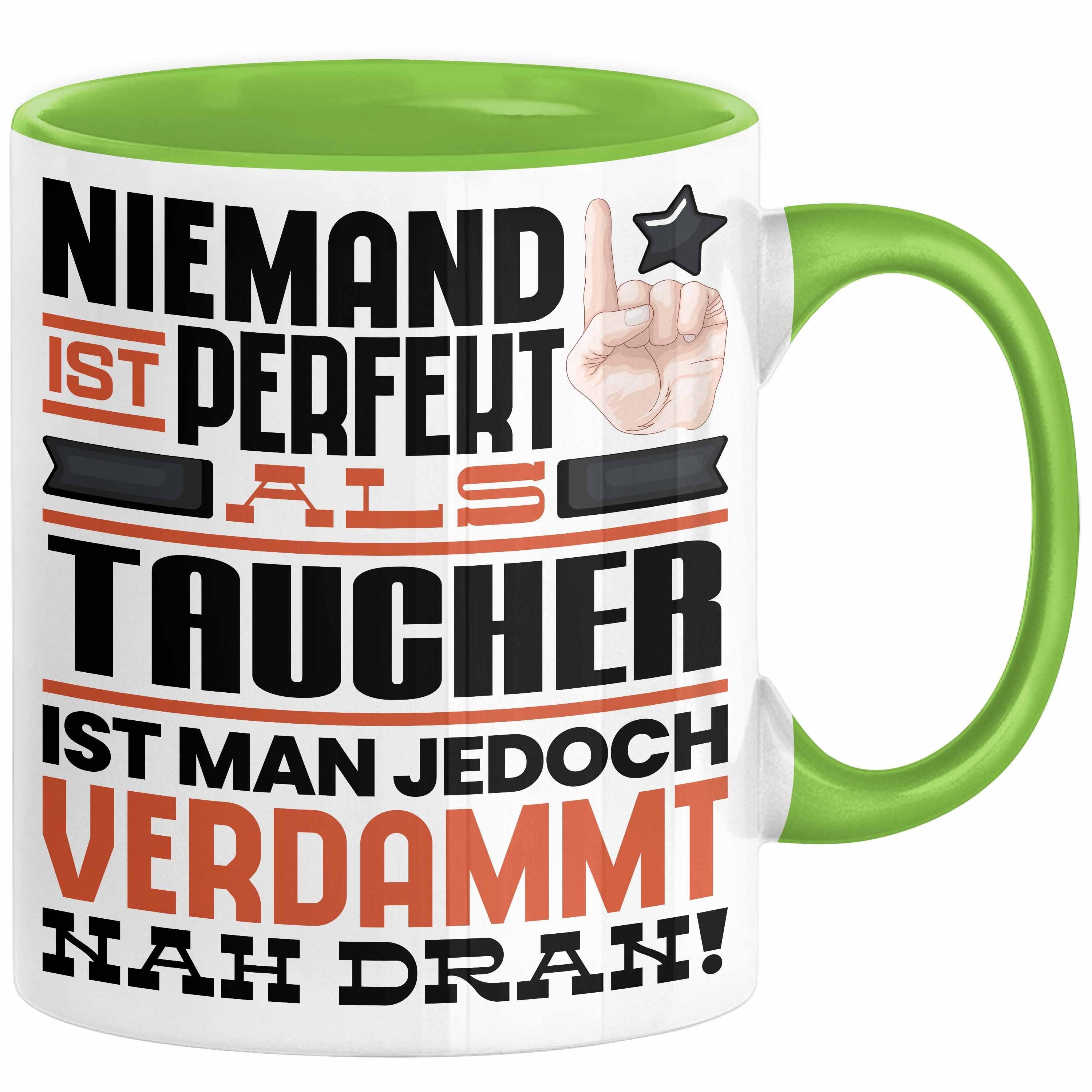 Trendation Tasse Taucher Geschenk Tasse Lustige Geschenkidee für