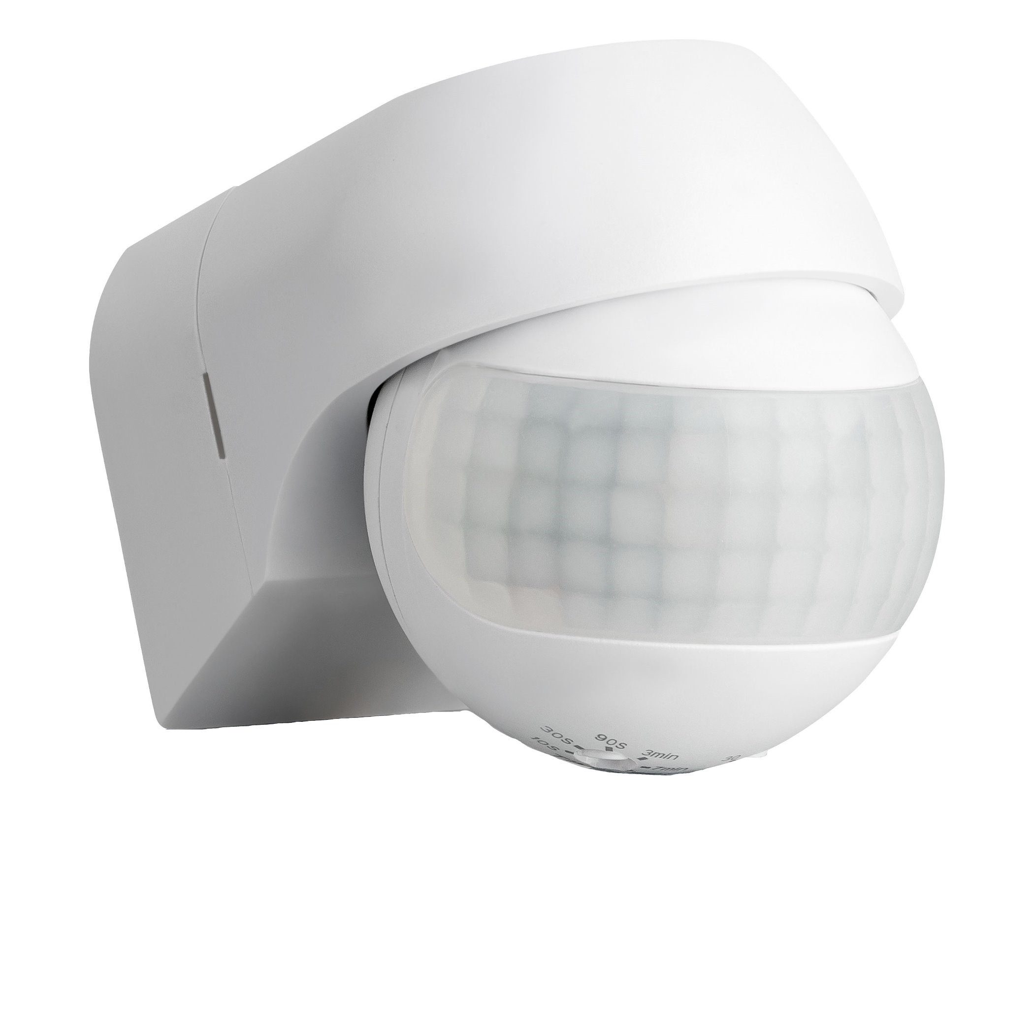SEBSON Bewegungsmelder Infrarot Sensor Außen IP44 Aufputz Wand - Reichweite 12m 180° Winkel, (1-St), Wandmontage, schwenkbar, programmierbar, LED geeignet 400W, 3 Draht