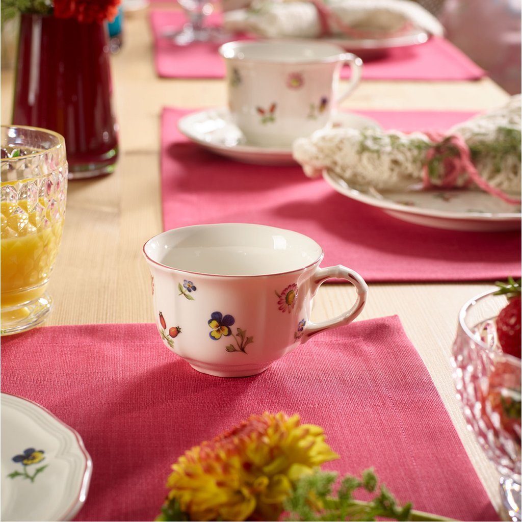 Villeroy & Boch Tasse Petite Fleur Teetasse, 1-tlg., Porzellan, Premium Porcelain, mikrow.- & spülm.sicher, Made in Germany