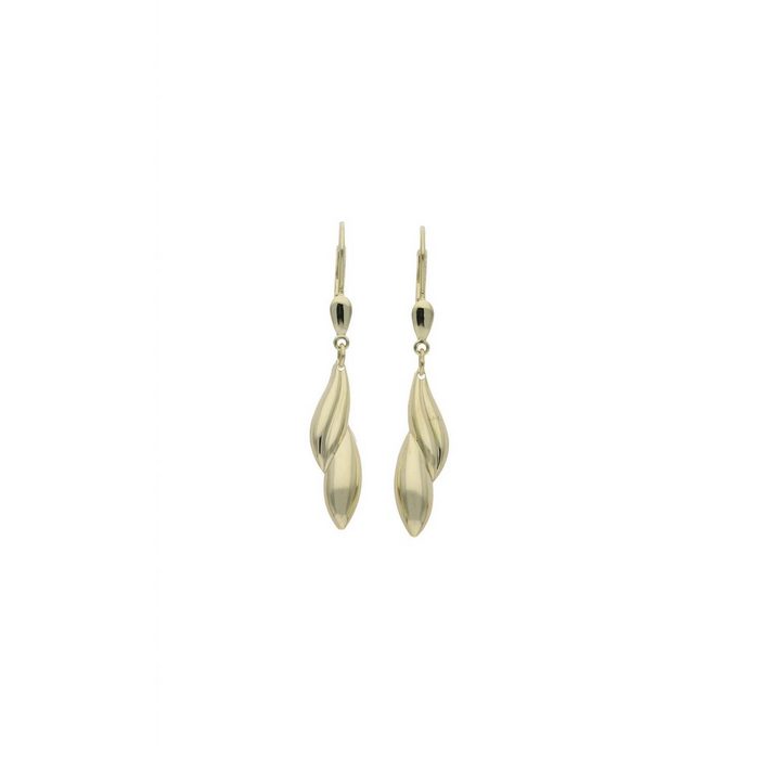 JuwelmaLux Paar Ohrhänger Ohrhänger Gold Ohrringe 6 x 39 mm (2-tlg) Damen Ohrhänger Gold 333/000 inkl. Schmuckschachtel