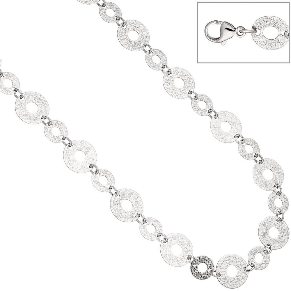 Schmuck Silberkette 17,1mm Silber 60cm mit 925 Struktur Halskette Ringelkette Collier Krone Silberkette