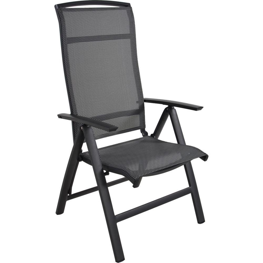 Gartenstuhl Lotis Hochlehner Aluminium Schwarz 61,5 x 65 x 114 cm