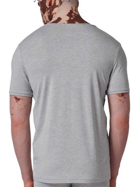 Skiny Unterziehshirt Herren V-Shirt kurzarm Bamboo Deluxe (Stück, 1-St) -