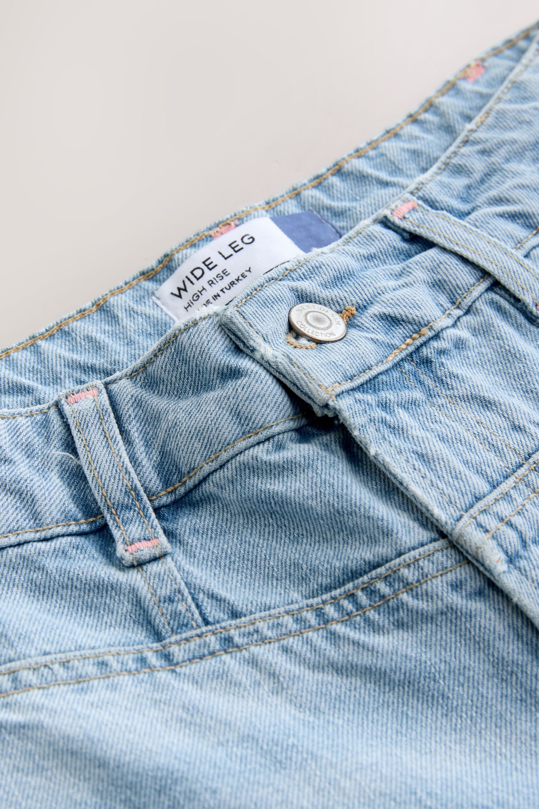 Next Weite Jeans Hochbund-Jeans mit weitem Bein (1-tlg)