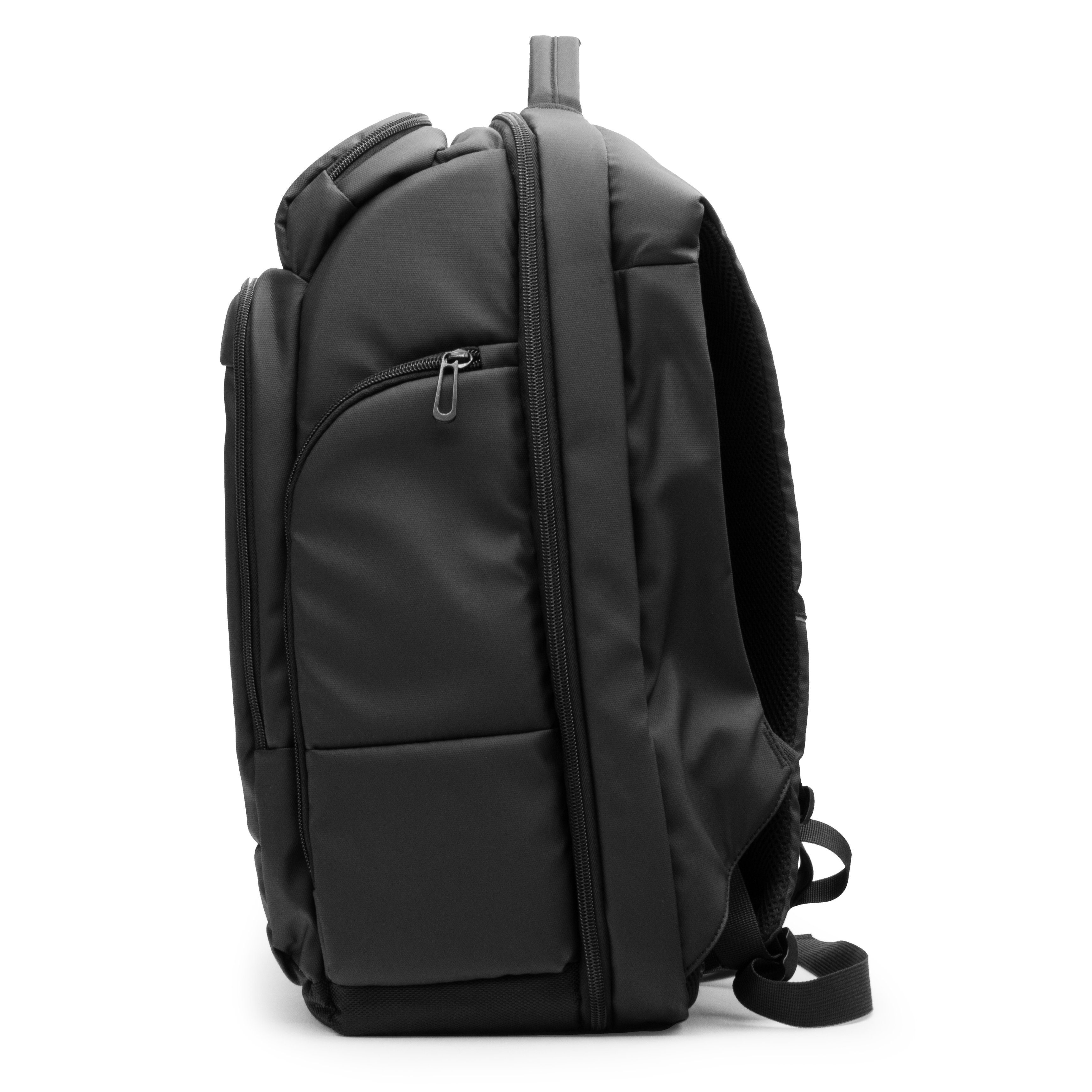 Hyrican Laptoprucksack Striker Game Bag CAMPER LED Laptoprucksack, 17,3'' Notebook, 12"Tablet, Polyester + LED-panel, USB, schwarz