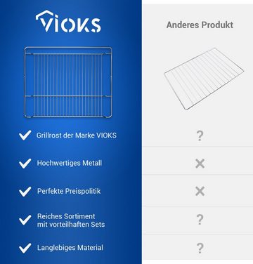 VIOKS Grillrost Kombirost Ersatz für Bosch 00574876 HEZ334000, 463x374 mm für Backofen