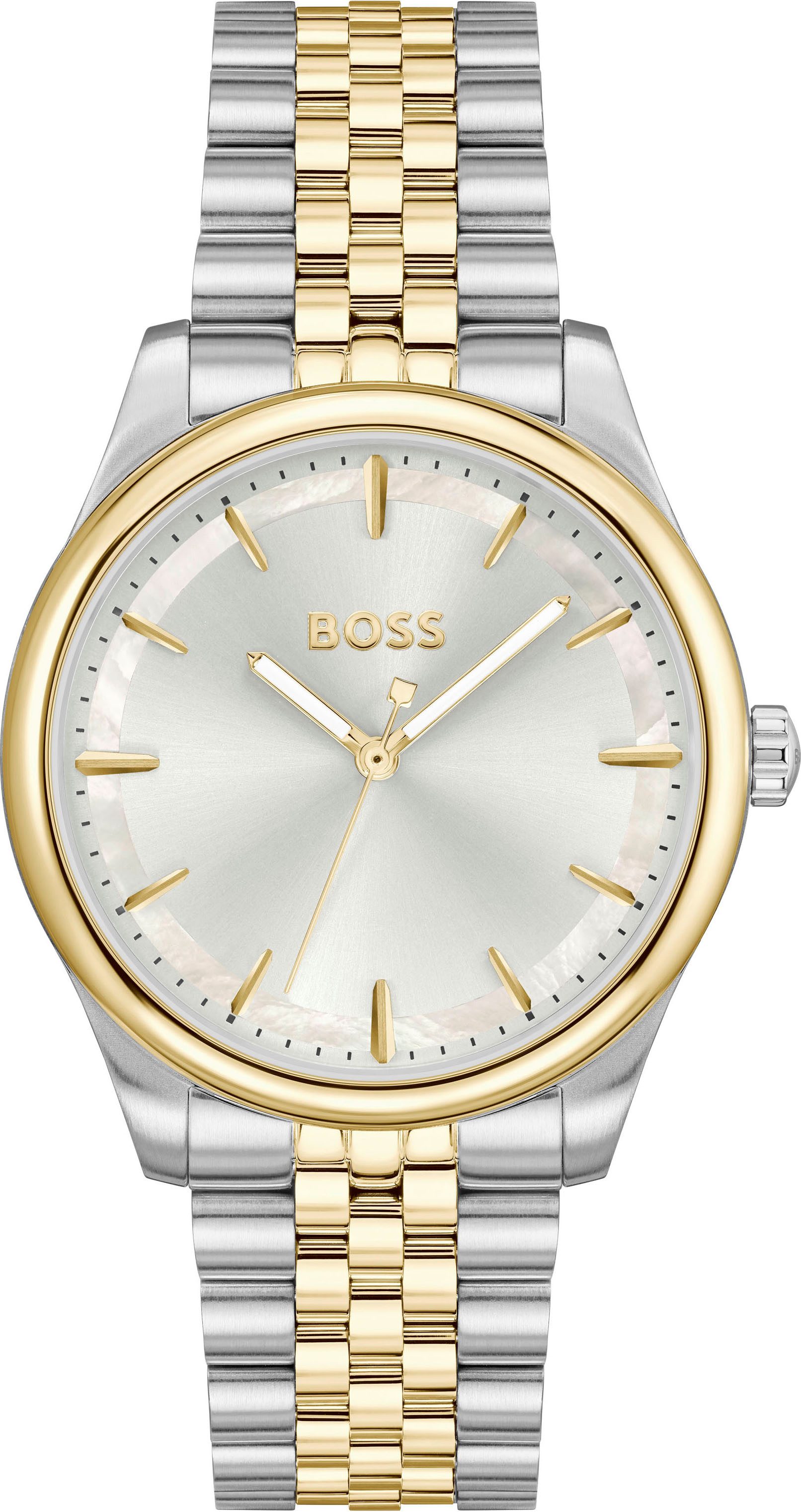 BOSS Quarzuhr GRACEFUL 1502779, Armbanduhr, Damenuhr, Edelstahlarmband, ana günstig online kaufen