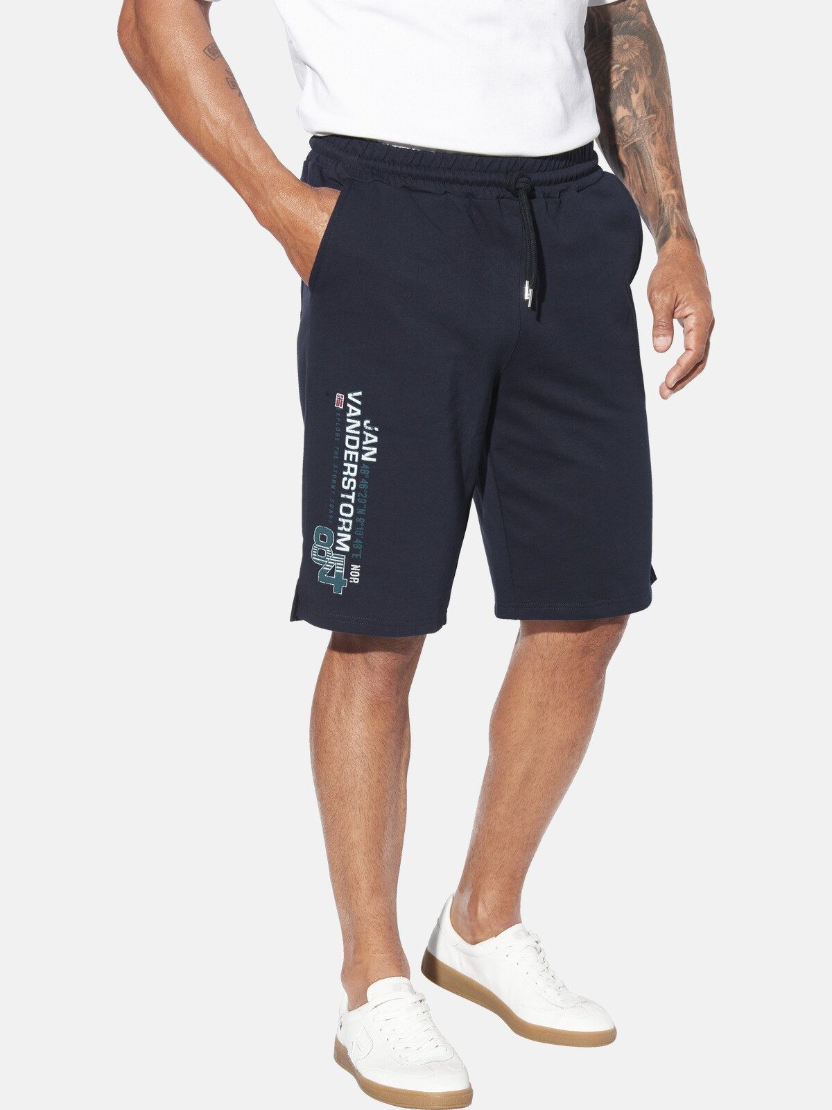 Jan Vanderstorm Jogginghose PERMARSEN mit stylischem Druck