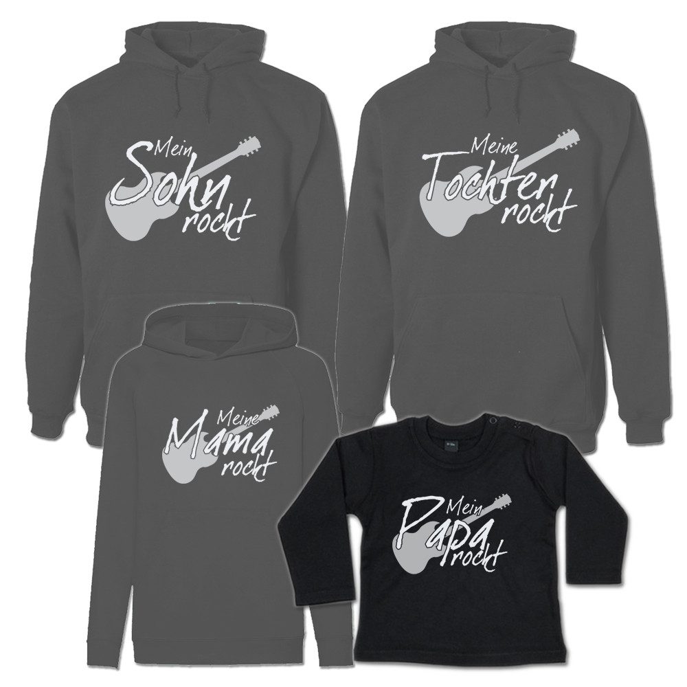 G-graphics Kapuzenpullover Rocking Mama, Papa, Sohn Tochter