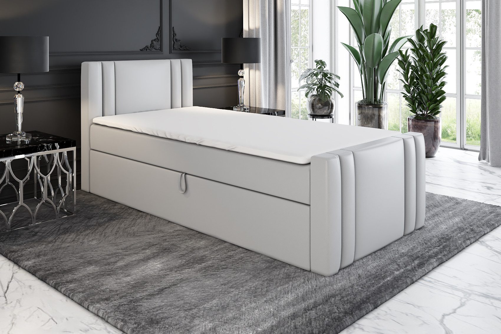 A&J MöbelLand GmbH Boxspringbett Einzelbett KLAUS günstig online kaufen