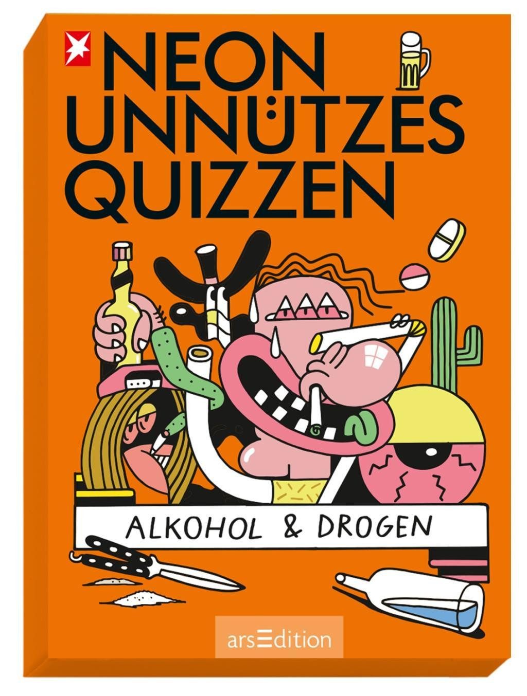 Ars Edition Fotoalbum NEON Unnützes Quizzen: Alkohol & Drogen