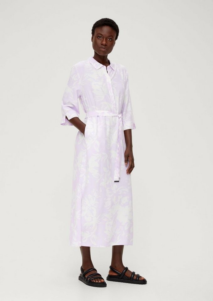s.Oliver BLACK LABEL Minikleid Kleid mit Allover-Print
