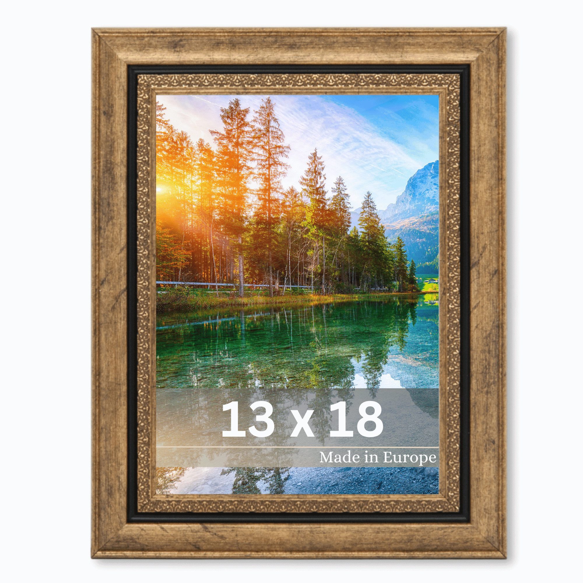 Victor (Zenith) Bilderrahmen Boho, Bilderrahmen Gold 13x18 cm, Bilderrahmen günstig online kaufen