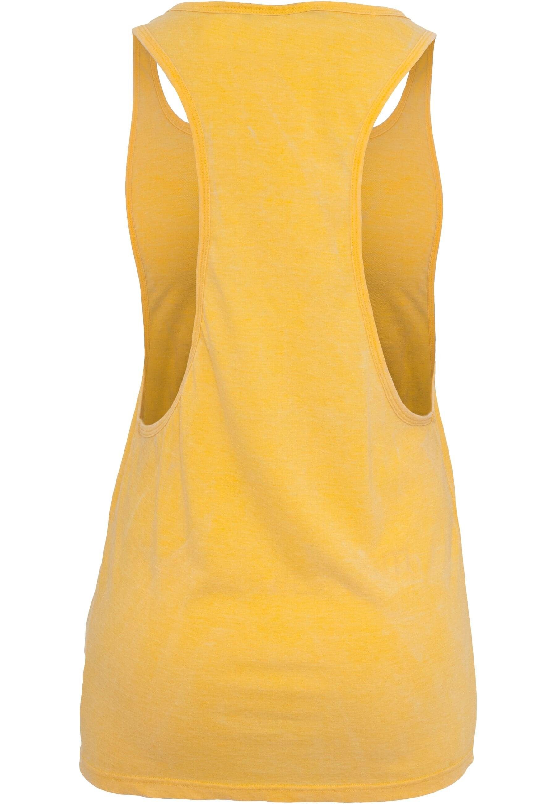 Muskelshirt Loose CLASSICS Damen Tank yellow URBAN Burnout Ladies (1-tlg)