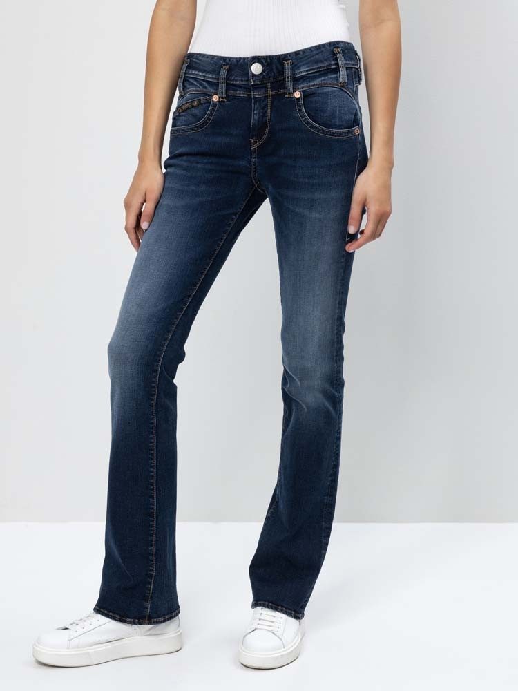 Herrlicher Bootcut-Jeans Pearl Cropped Reused Denim günstig online kaufen