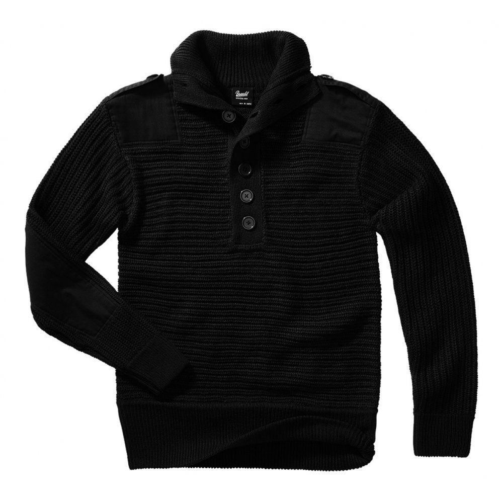 Brandit Strickpullover Alpin Pullover black - günstig online kaufen