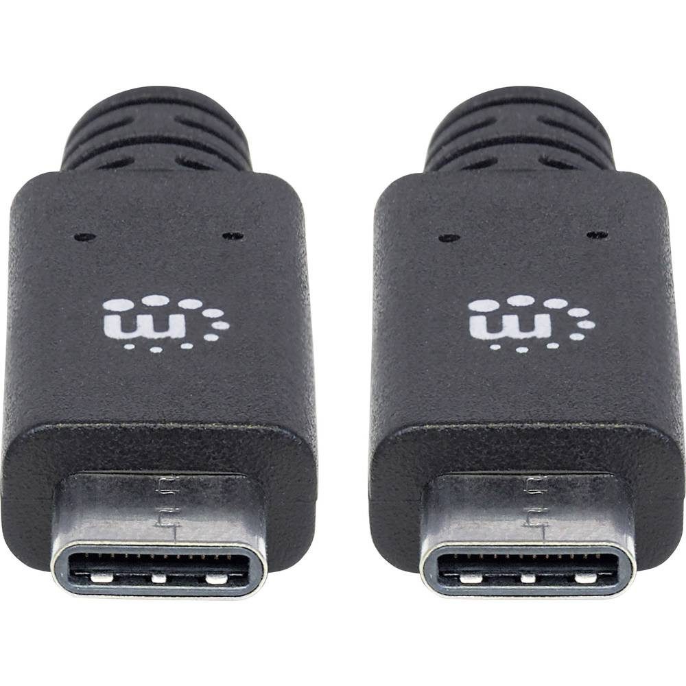 MANHATTAN SuperSpeed+ USB-C® Anschlusskabel USB 3.1 Gen2 Typ C-Stecker 355223 USB-Kabel, beidseitig verwendbarer Stecker