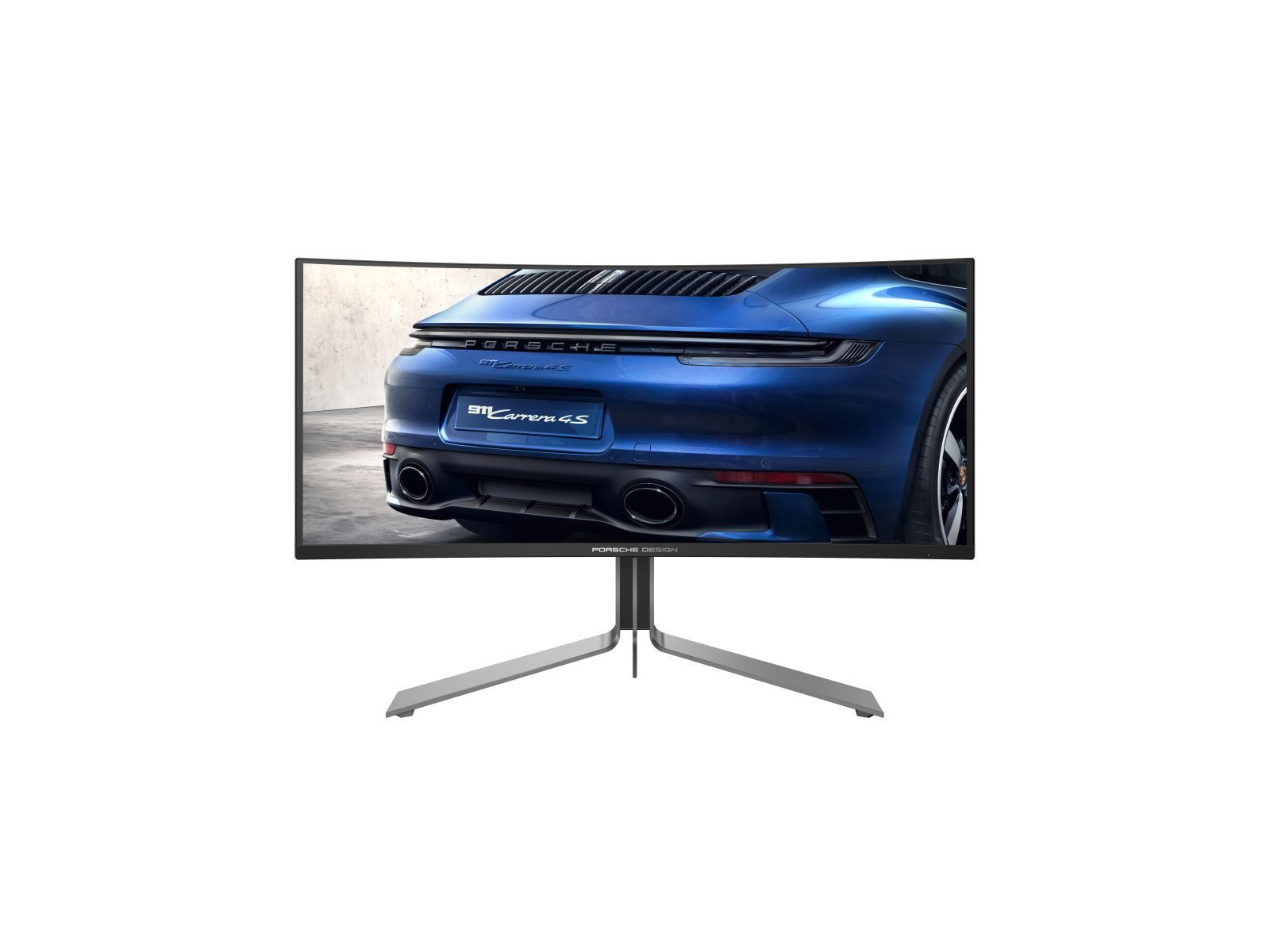 AOC AGON PRO PD34 Porsche Design - Porsche Design - OLED - Gaming - geboge TFT-Monitor (3440 x 1440 px, Wide Quad HD, 0,03 ms Reaktionszeit, 240 Hz, OLED, Curved, Lautsprecher, HDR, Höhenverstellbar)