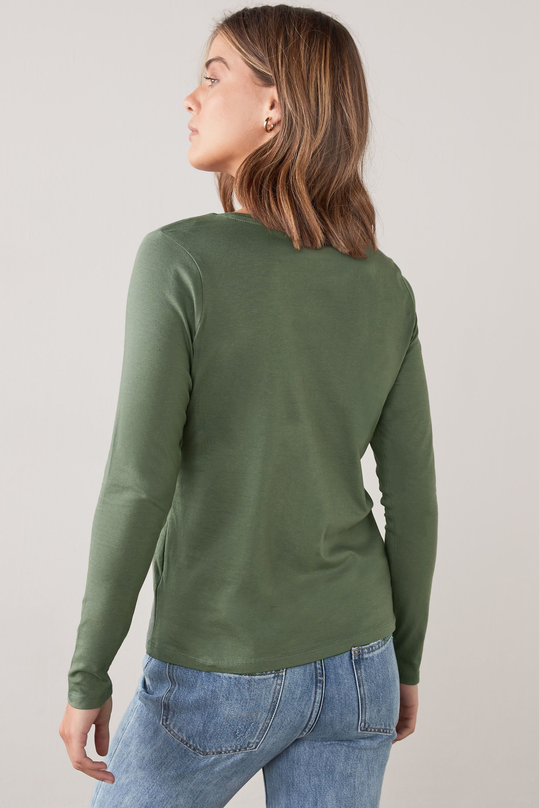 Next Langarmshirt Langärmelige Tops 5er Pack günstig online kaufen