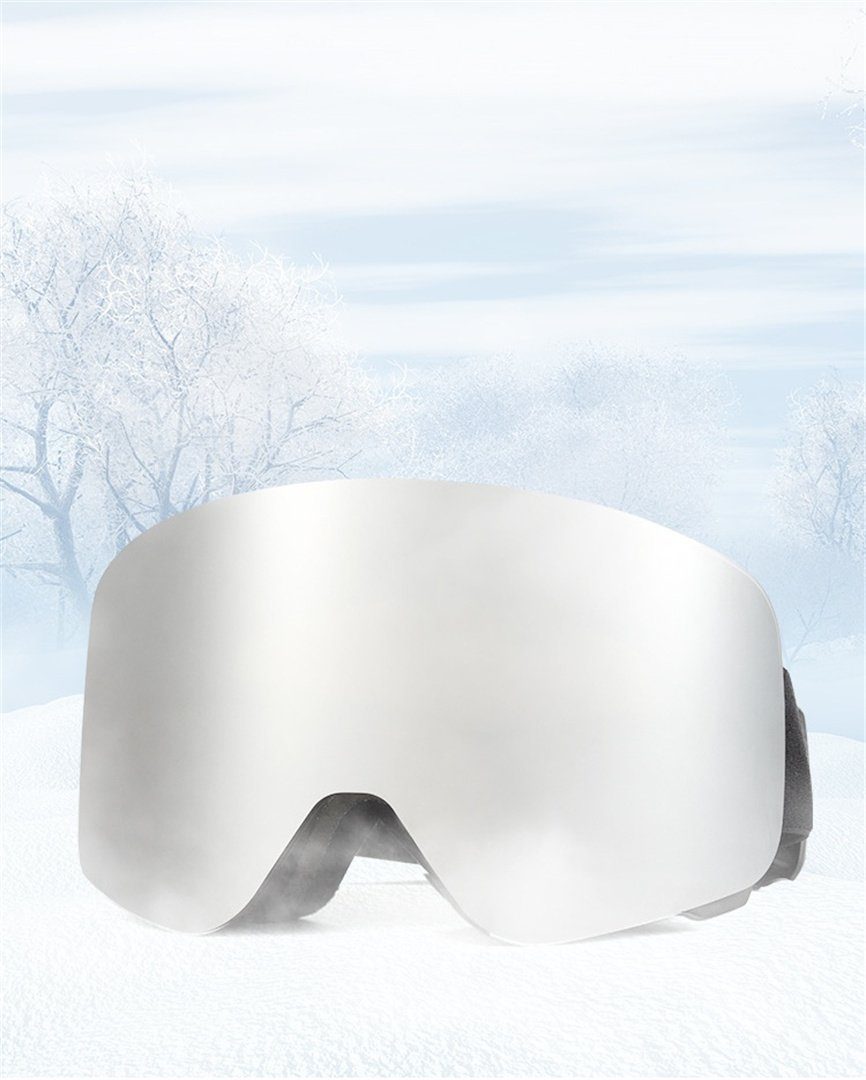 und Skibrillen Skibrille Skibrille, Silber L.Ru Outdoor-Ausrüstung Skibrille, Outdoor-Sportbrille, sanddicht, wind- UG liefert Schneebrillen (Fahrradbrille;Motorradbrille;Schwimmbrille;Skibrille),