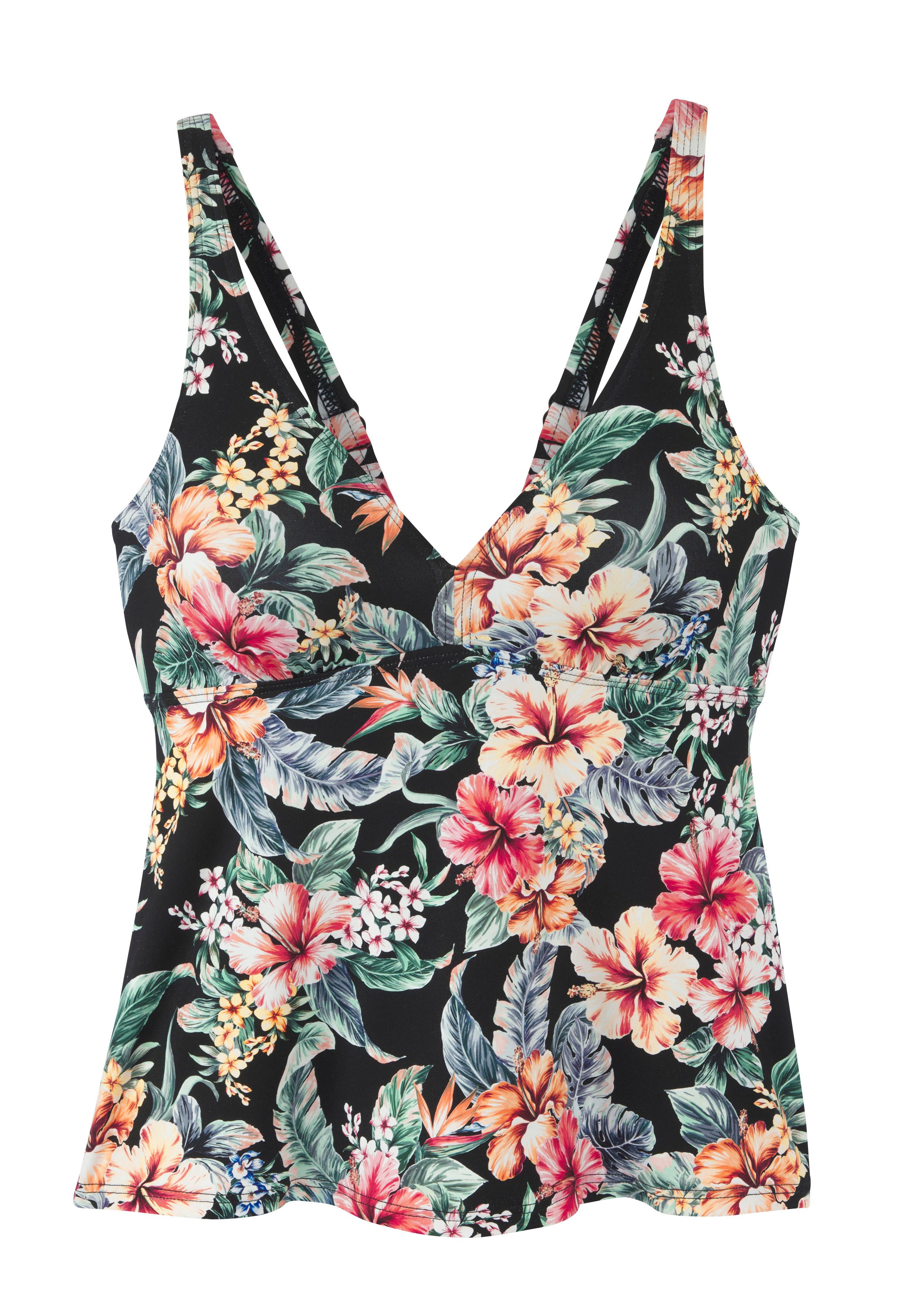 LASCANA Bügel-Tankini-Top Salsa, mit tollem Blumenprint günstig online kaufen