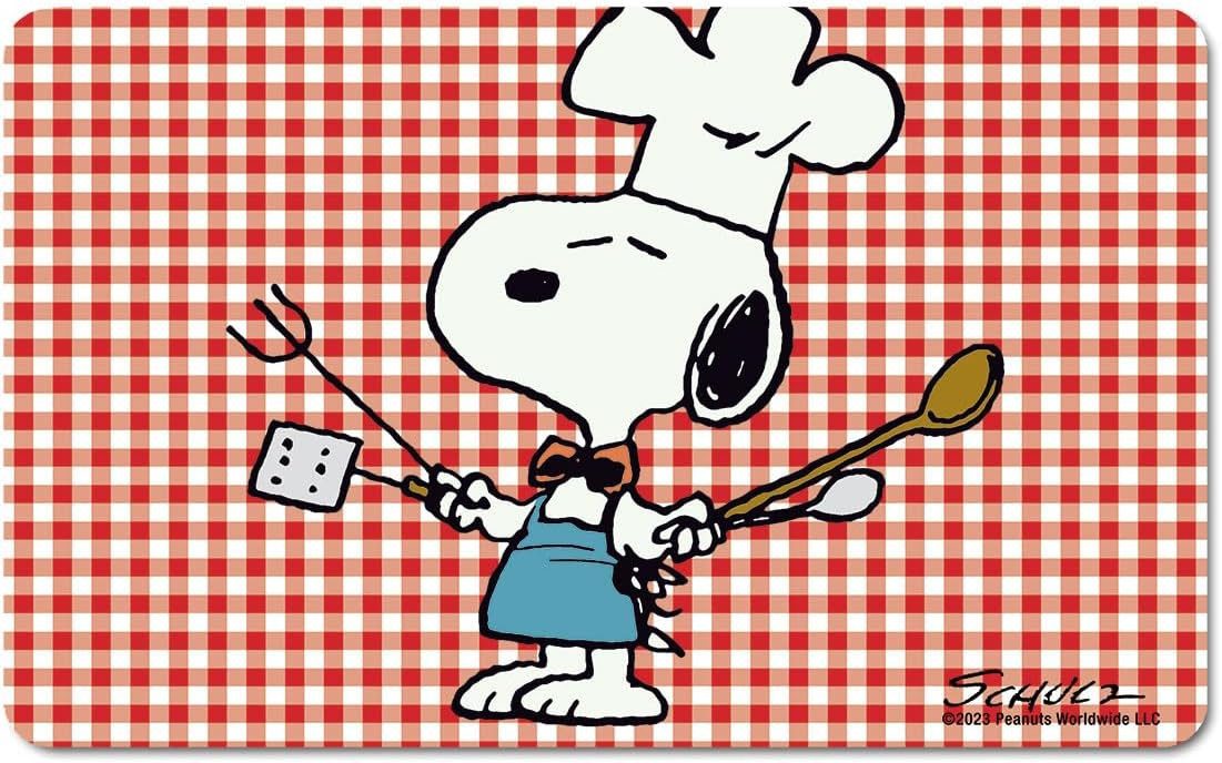 LOGOSHIRT Frühstücksbrett Frühstücksbrettchen - Peanuts - Snoopy kocht, (1-St), langlebig, robust und alltagstauglich