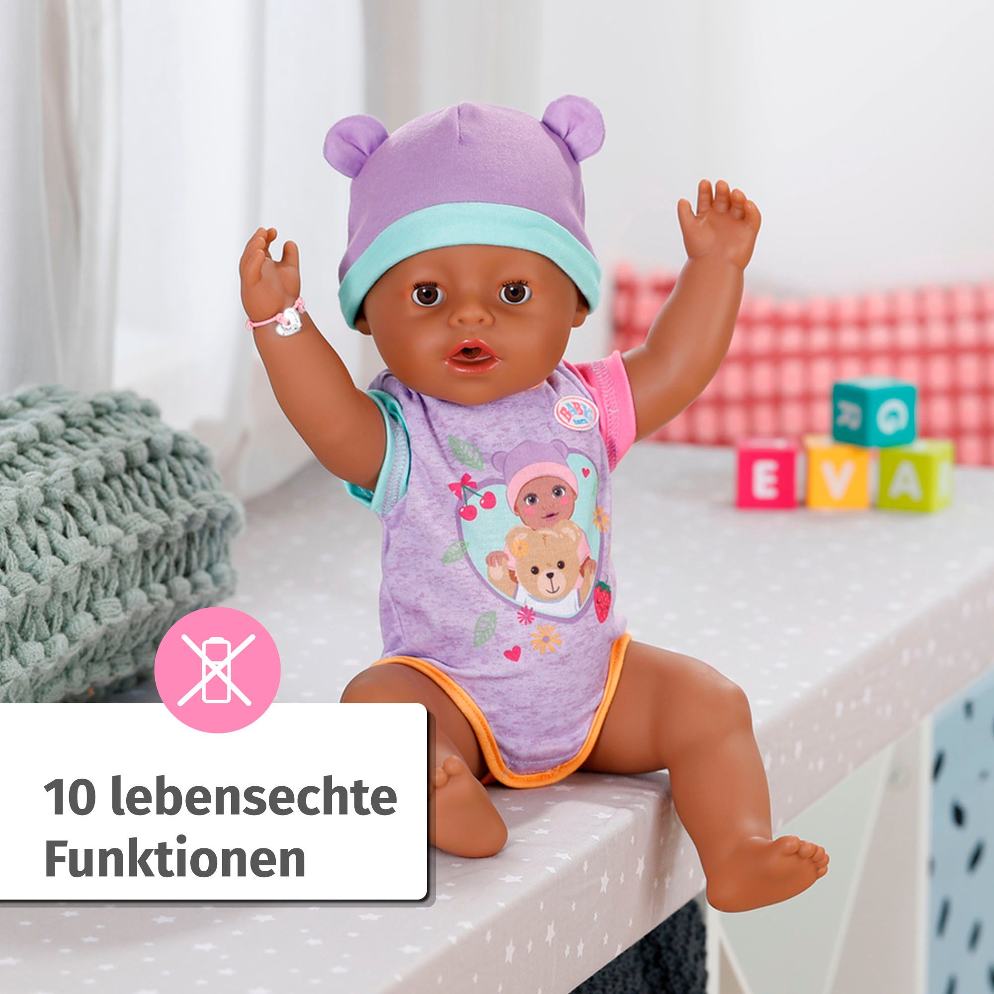 Baby Born Babypuppe Eva, 43 cm (Set, 11-tlg)
