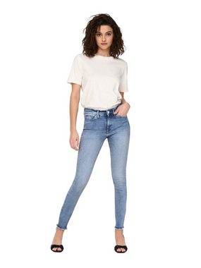 ONLY Skinny-fit-Jeans ONLBLUSH MID SK ANK RAW DNM REA694 mit Stretch