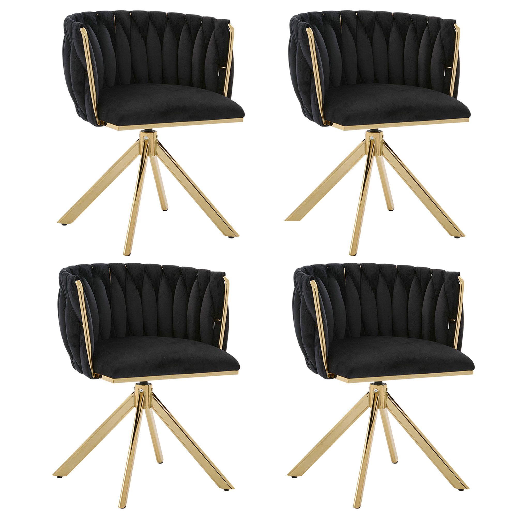 LVHOM Esszimmerstuhl Set, 180° drehbar mit günstig online kaufen