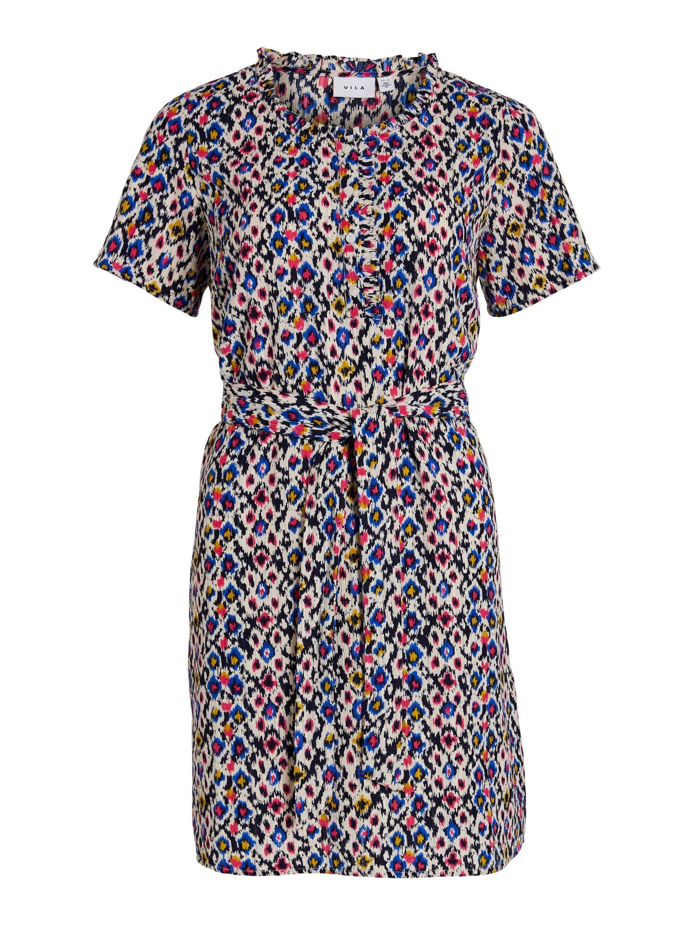 Vila Blusenkleid Sille (1-tlg) Rüschen