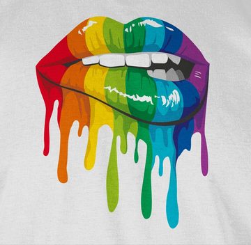 Shirtracer T-Shirt Lippen LGBT & LGBTQ LGBT Kleidung