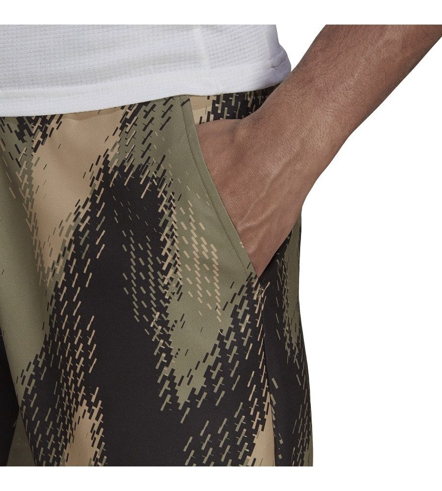 adidas Performance Shorts Tennishose Printed 7inch Primeblue kurz orbitgrün Herren
