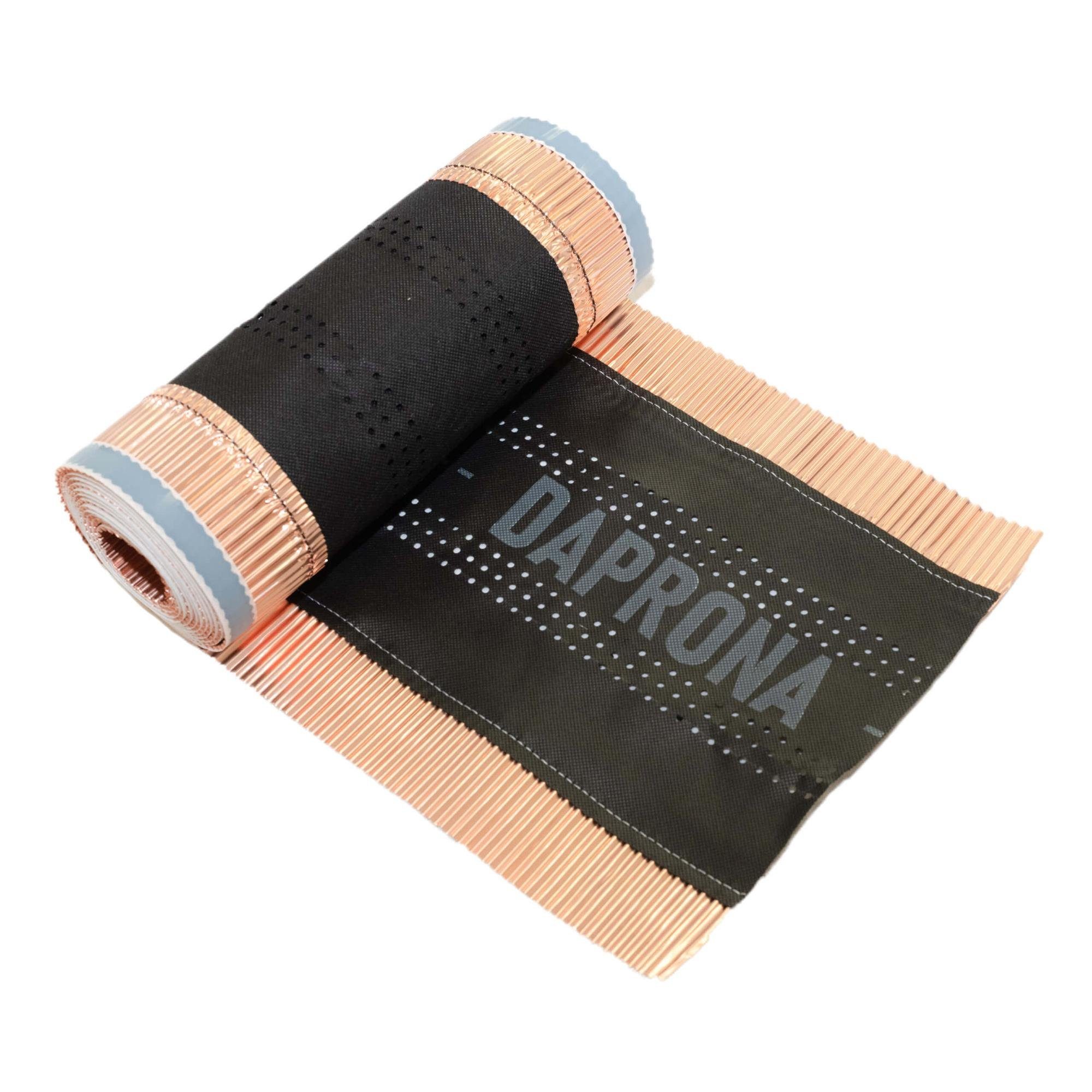 DAPRONA Dichtungsband Firstband Kupfer, (230mm x 5m Rot (RAL 8004), 1-St., Kuperband für eine optimale Dachfirst Abdeckung), Schützt vor Moosbildung am Dach, Super Butylkleber