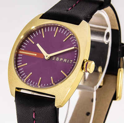 Esprit Quarzuhr ESPRIT Damenuhr ES1L035L0035 Spectrum black purple