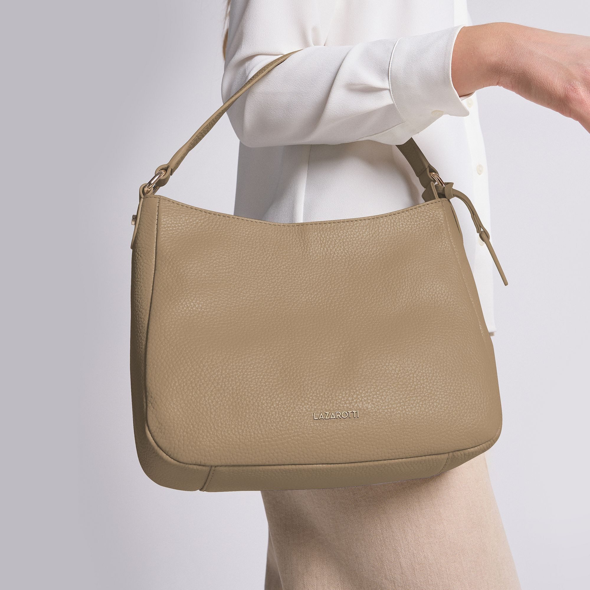 Lazarotti Schultertasche Bologna Leather1, Leder günstig online kaufen