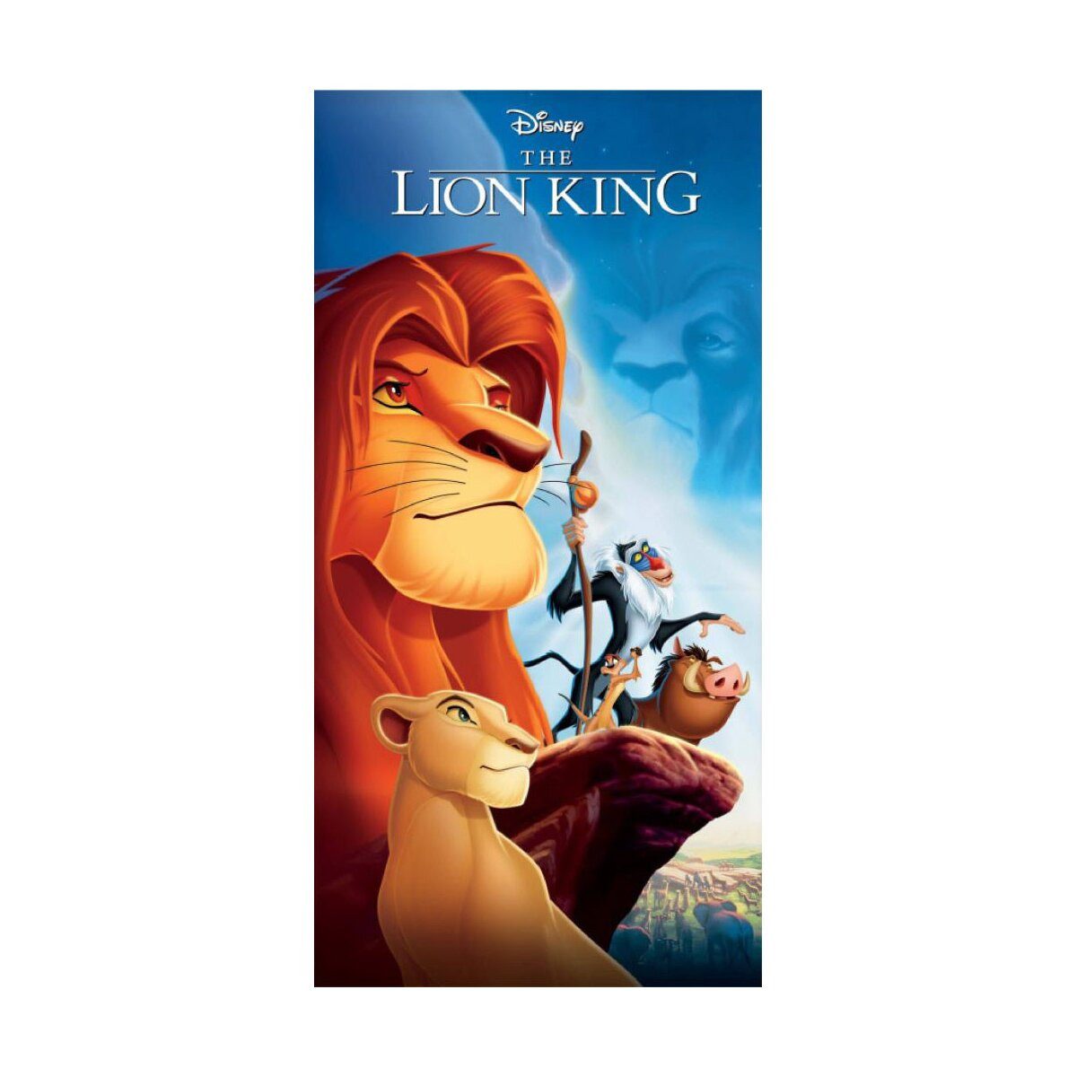 Disney Badetücher Disney König der Löwen Pride Rock Strandtuch 70x140, 100% Baumwolle (1-St)