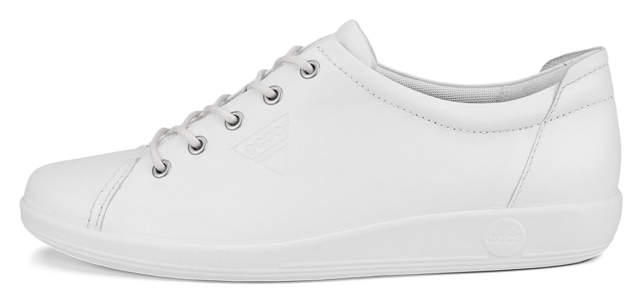Ecco Soft 2.0 Sneaker, Freizeitschuh, Halbschuh, Schnürschuh mit Retro-Shilouette
