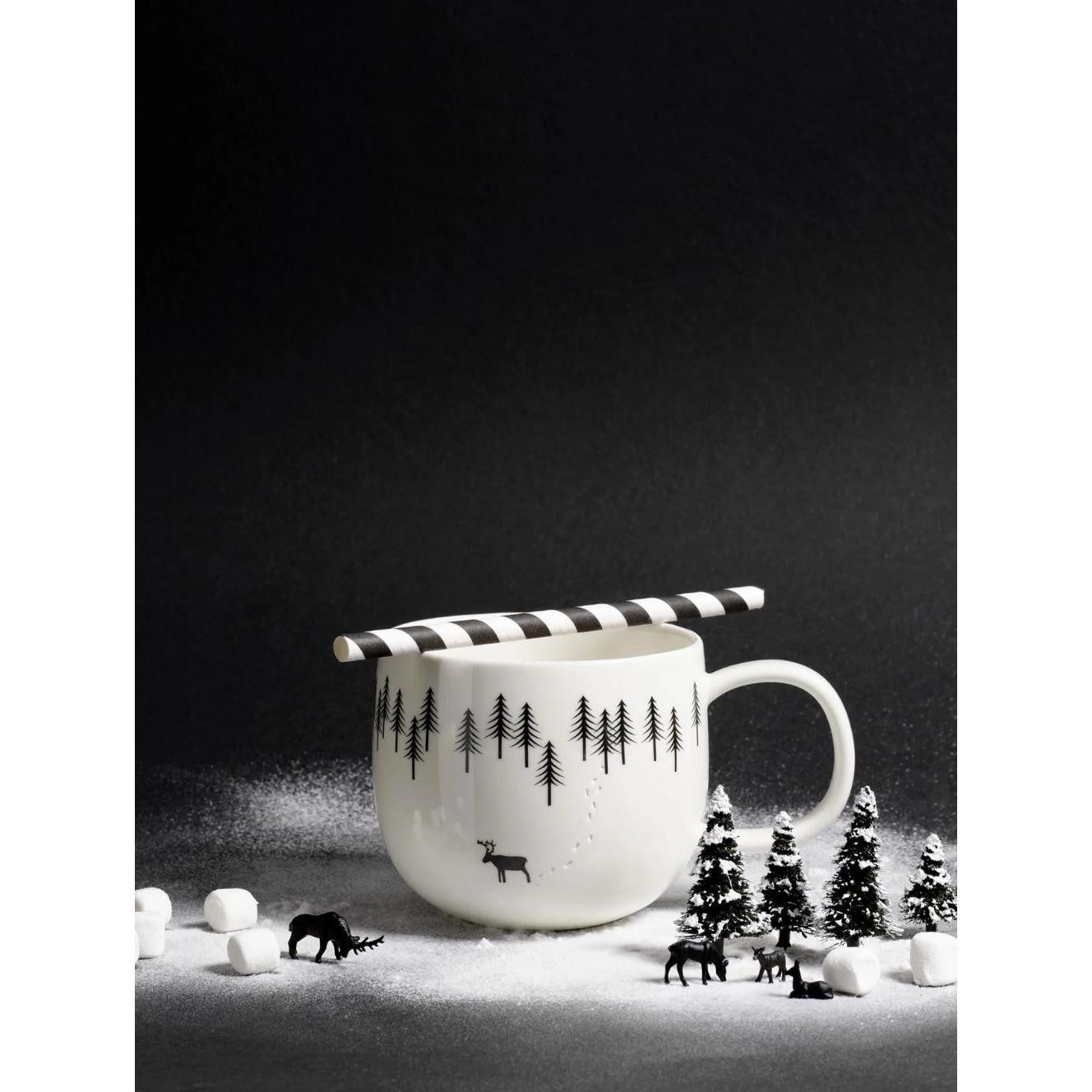 ASA SELECTION Geschirr Asa Henkelbecher Joy Schneespuren (400ml) günstig online kaufen