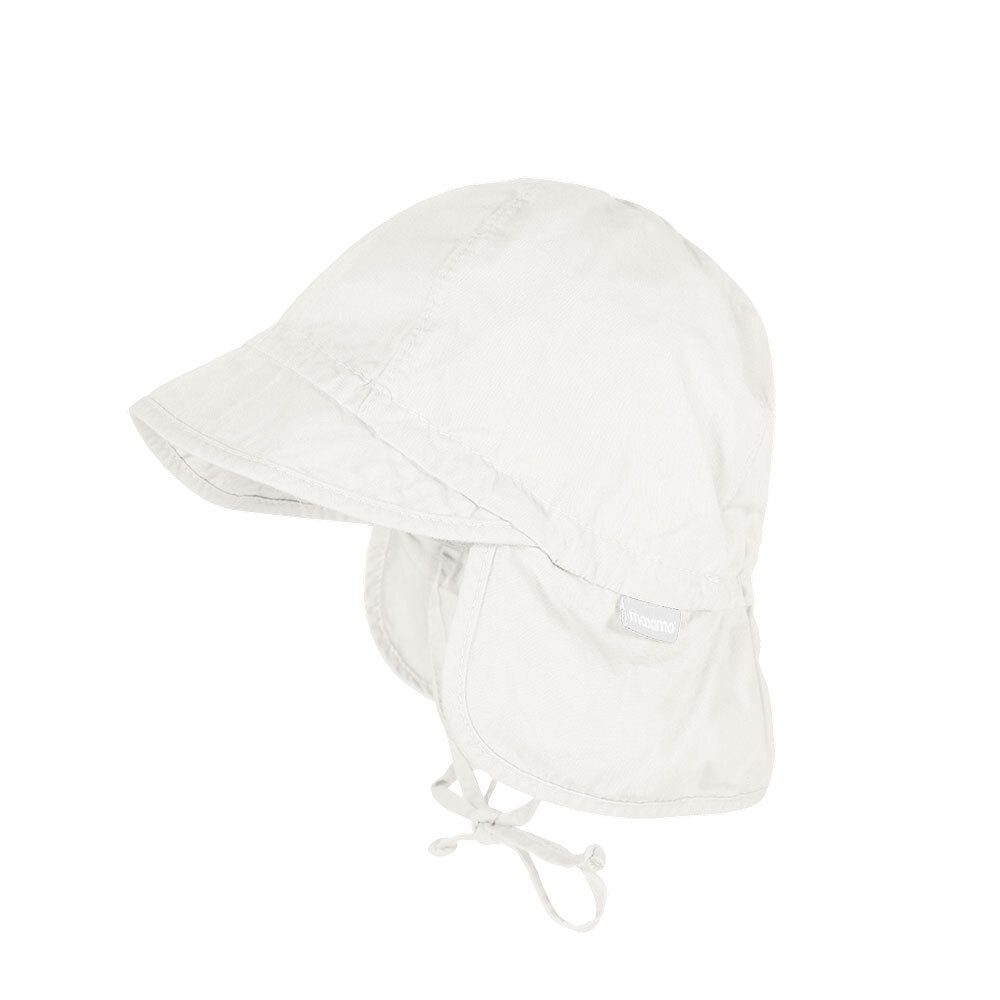 MAXIMO Schirmmütze GOTS BABY-Schildmütze, Nackenschutz, Bindeband, Waschoptik, UV (1-St)