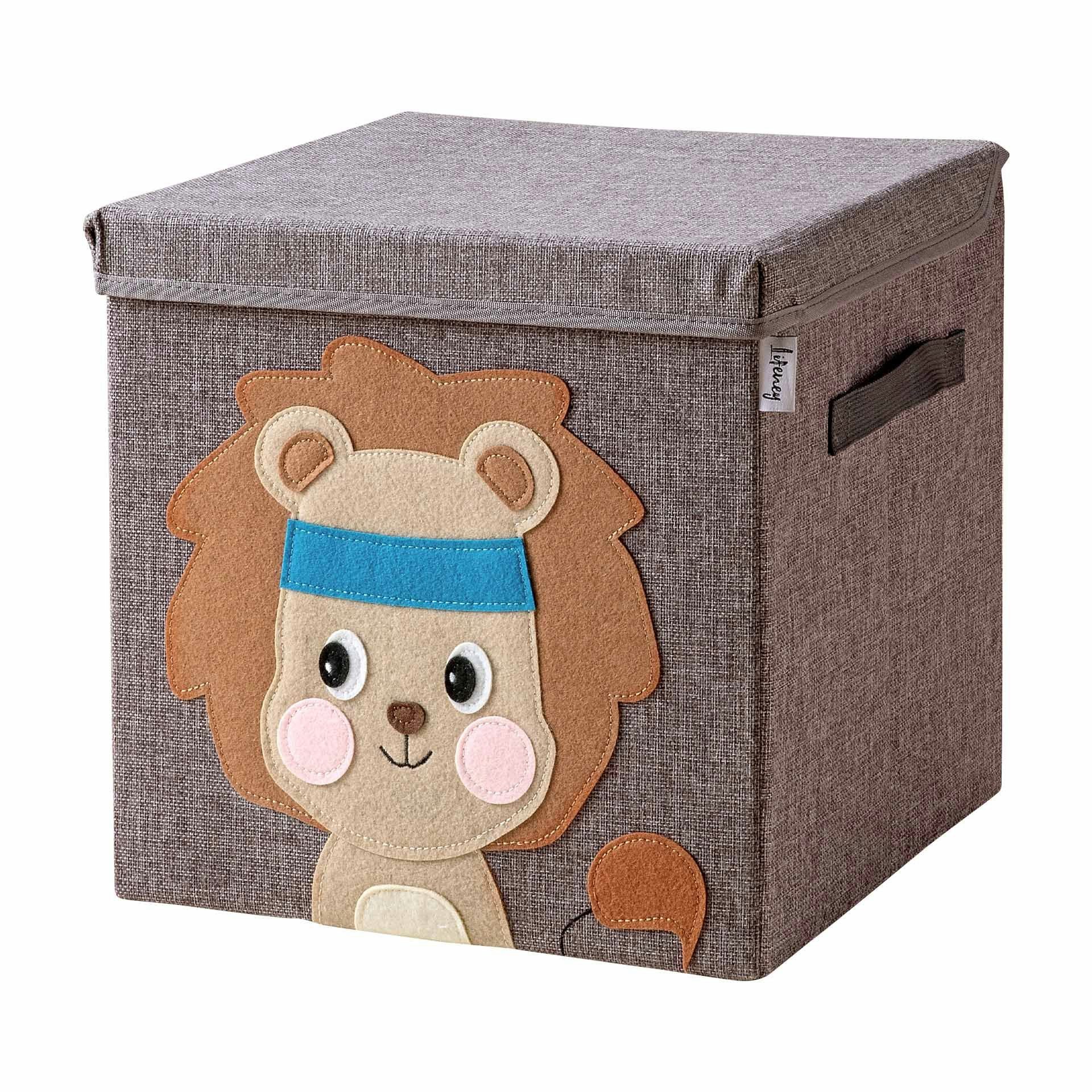 Lifeney Faltbox Aufbewahrungsbox mit Deckel Löwe günstig online kaufen