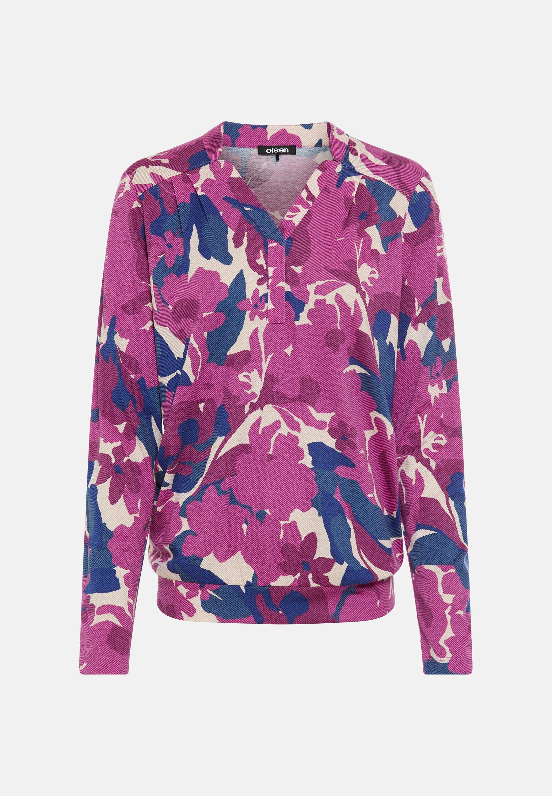 Olsen T-Shirt Shirt mit Tunika-Ausschnitt
