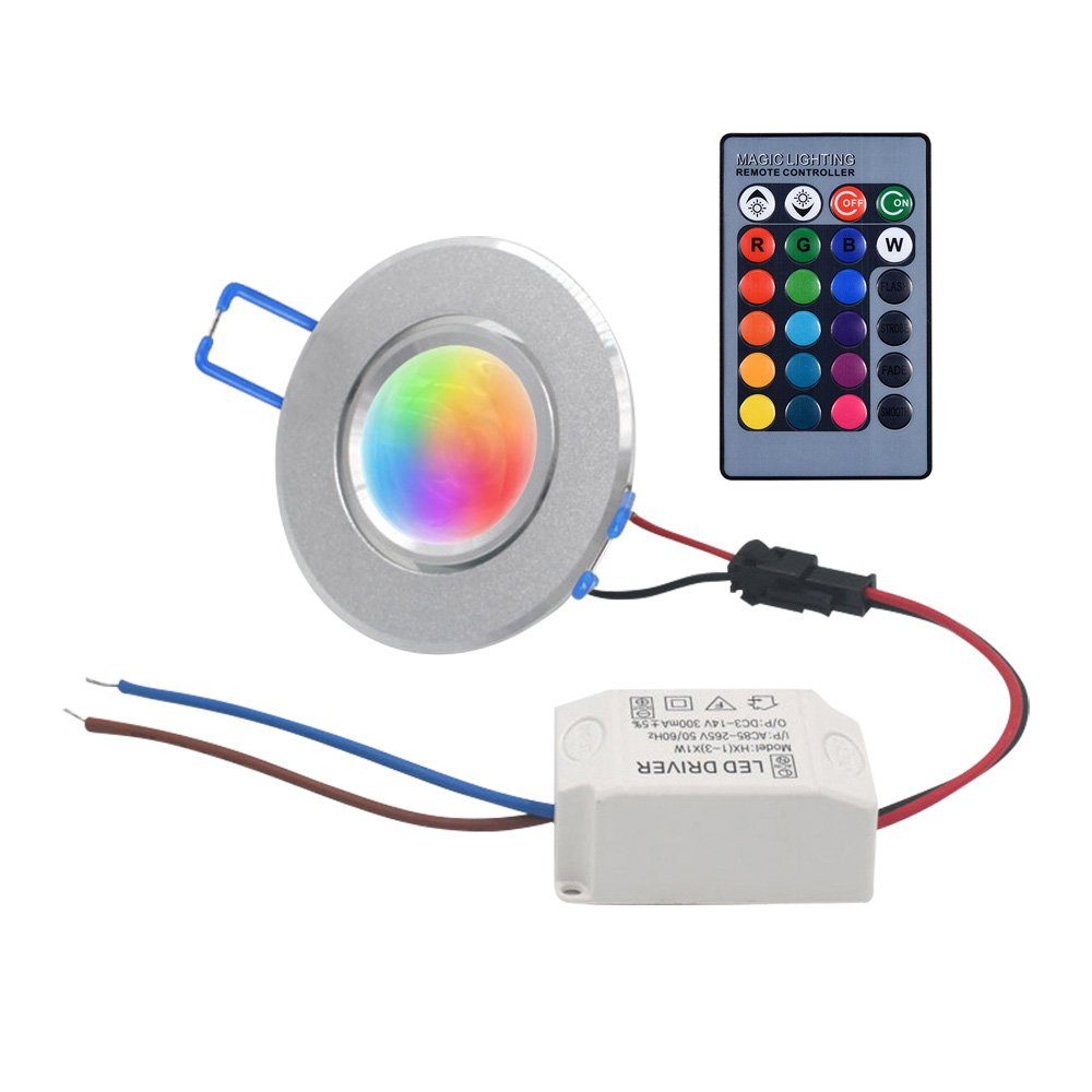 Sunicol LED Einbaustrahler 1/2/4/6/10 Stück, 3W, günstig online kaufen