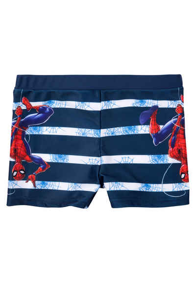 United Labels® Badehose Marvel Spiderman Badehose für Jungen - Kinder Schwimmhose Hose Blau