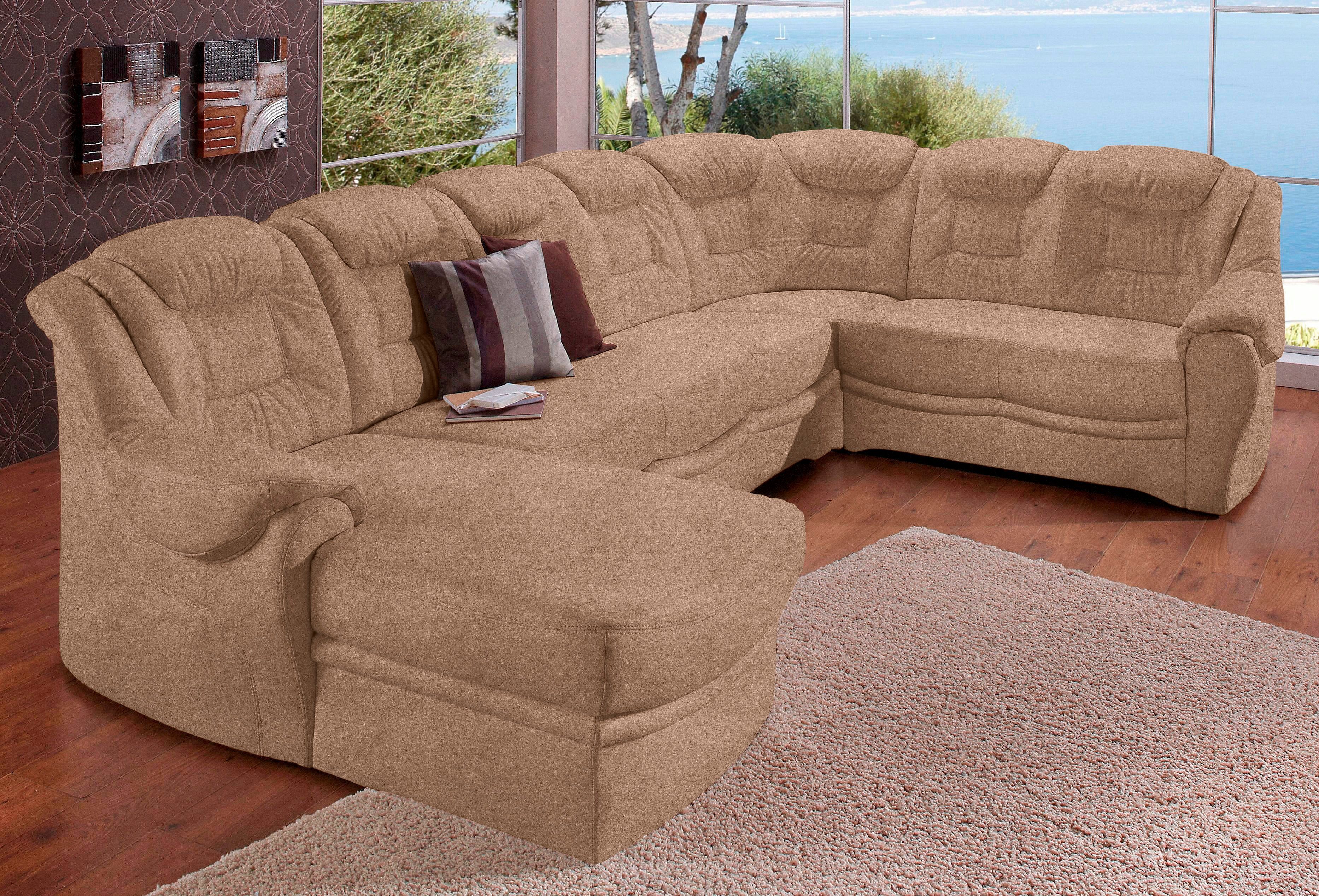 sit&more Wohnlandschaft Bellevue U-Form, wahlweise mit Bettfunktion