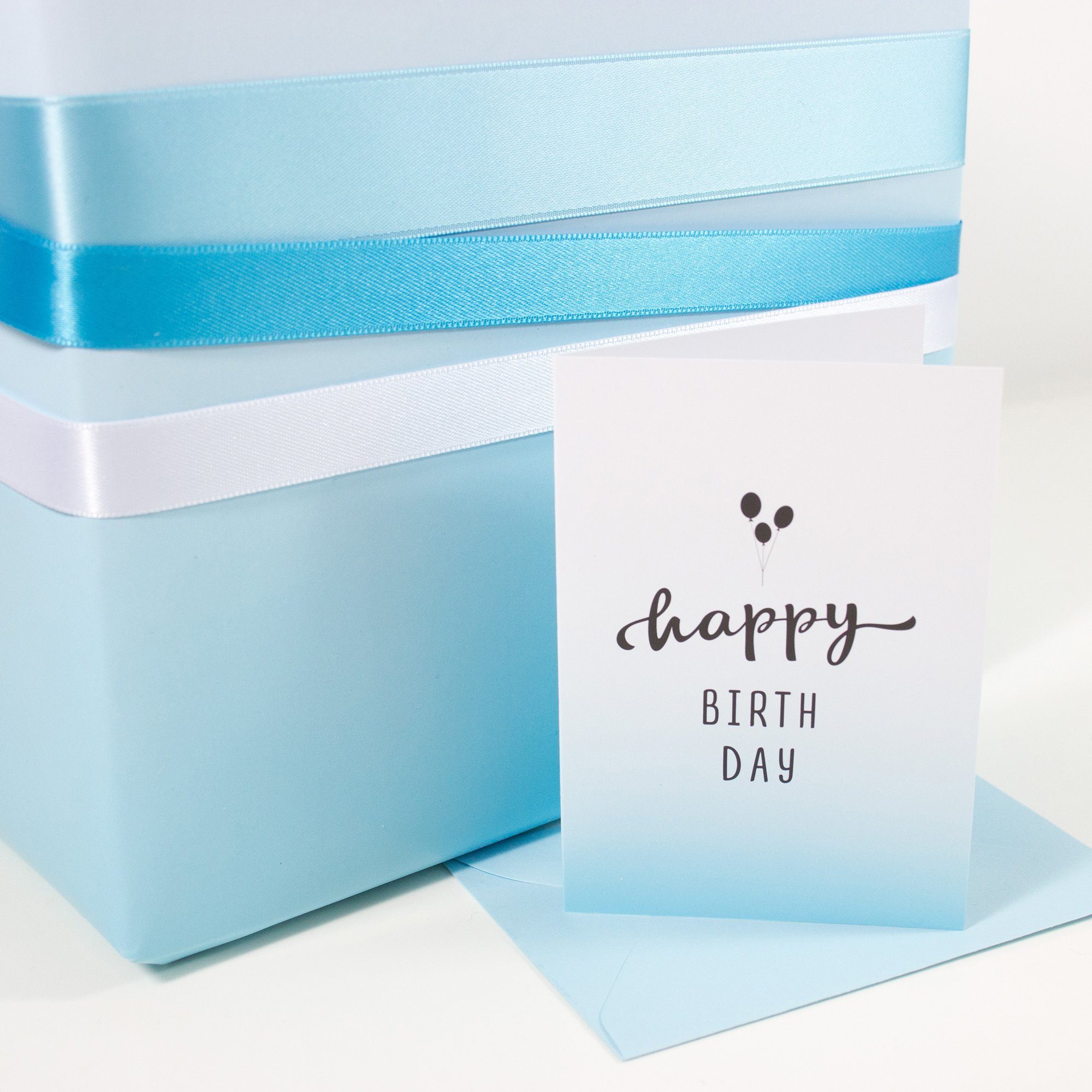Bow & Hummingbird Grußkarte Mini-Grußkarte mit Klappkarte Happy Birthday, Umschlag