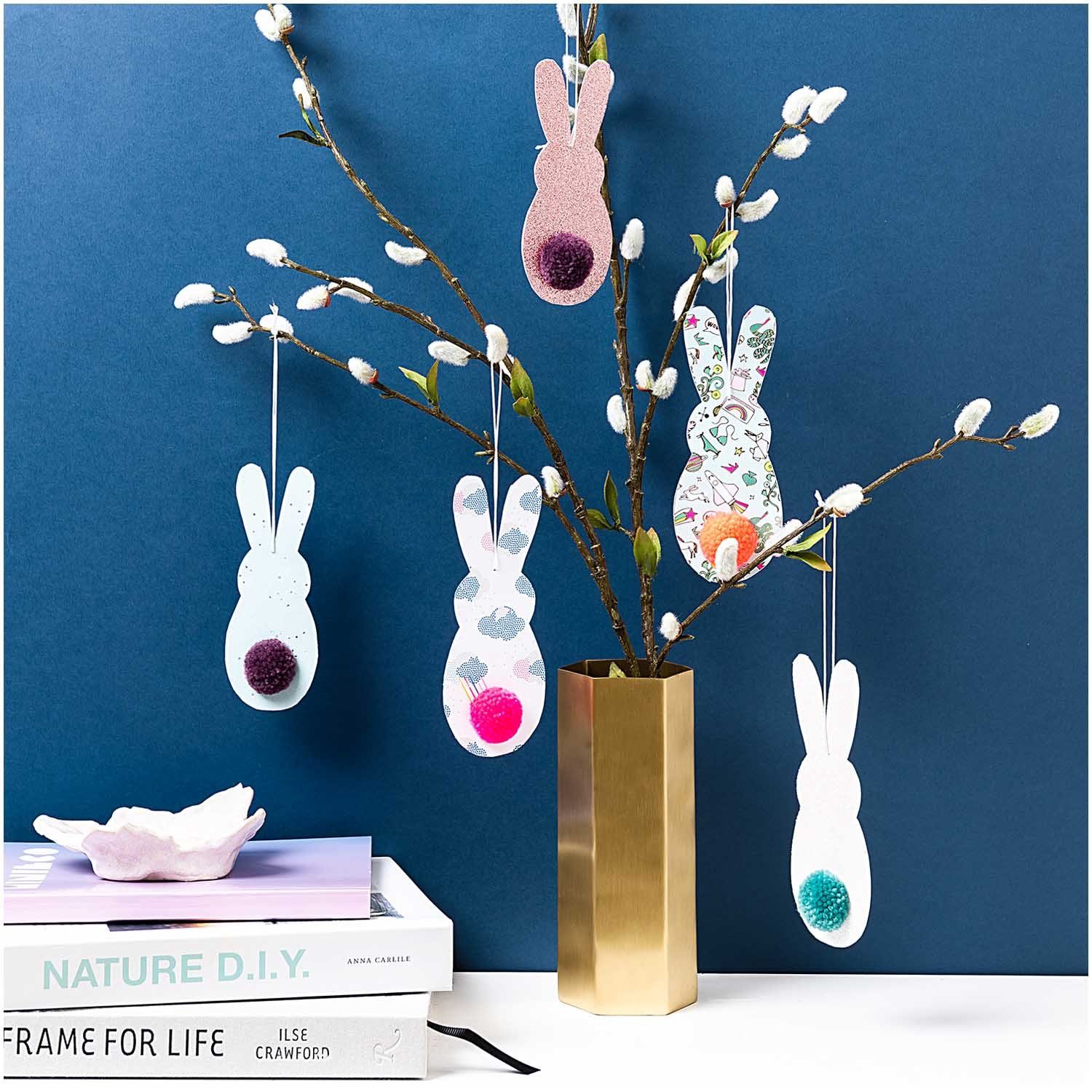 Rico Design Pompon Pompon-Set, bunt Glitter, 60-Teilig