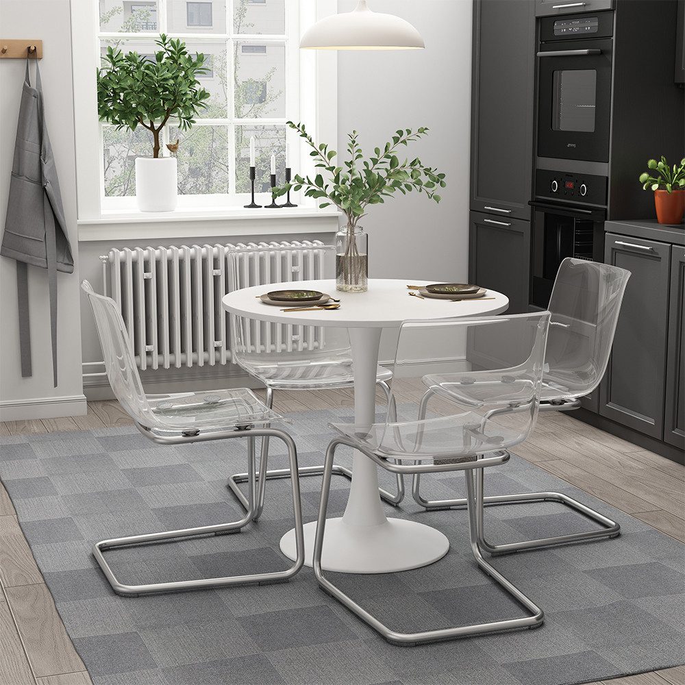 Vicco Esstisch Carl, Weiß, 80 x 80 cm günstig online kaufen