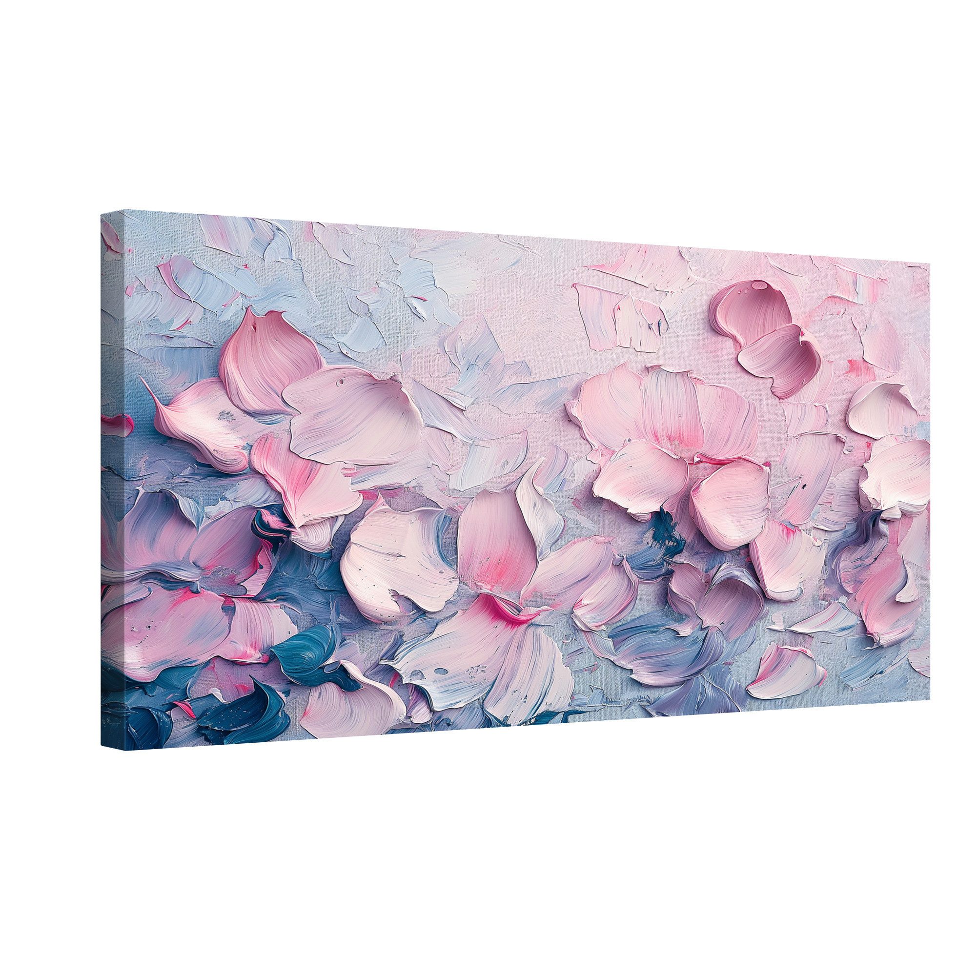 Wandbild Abstrakte Rose Auf Leinwand, 50,8 X 76,2 Cm, Beige – Mit Magnet-Aufhängesystem, Kein Werkzeug Nötig