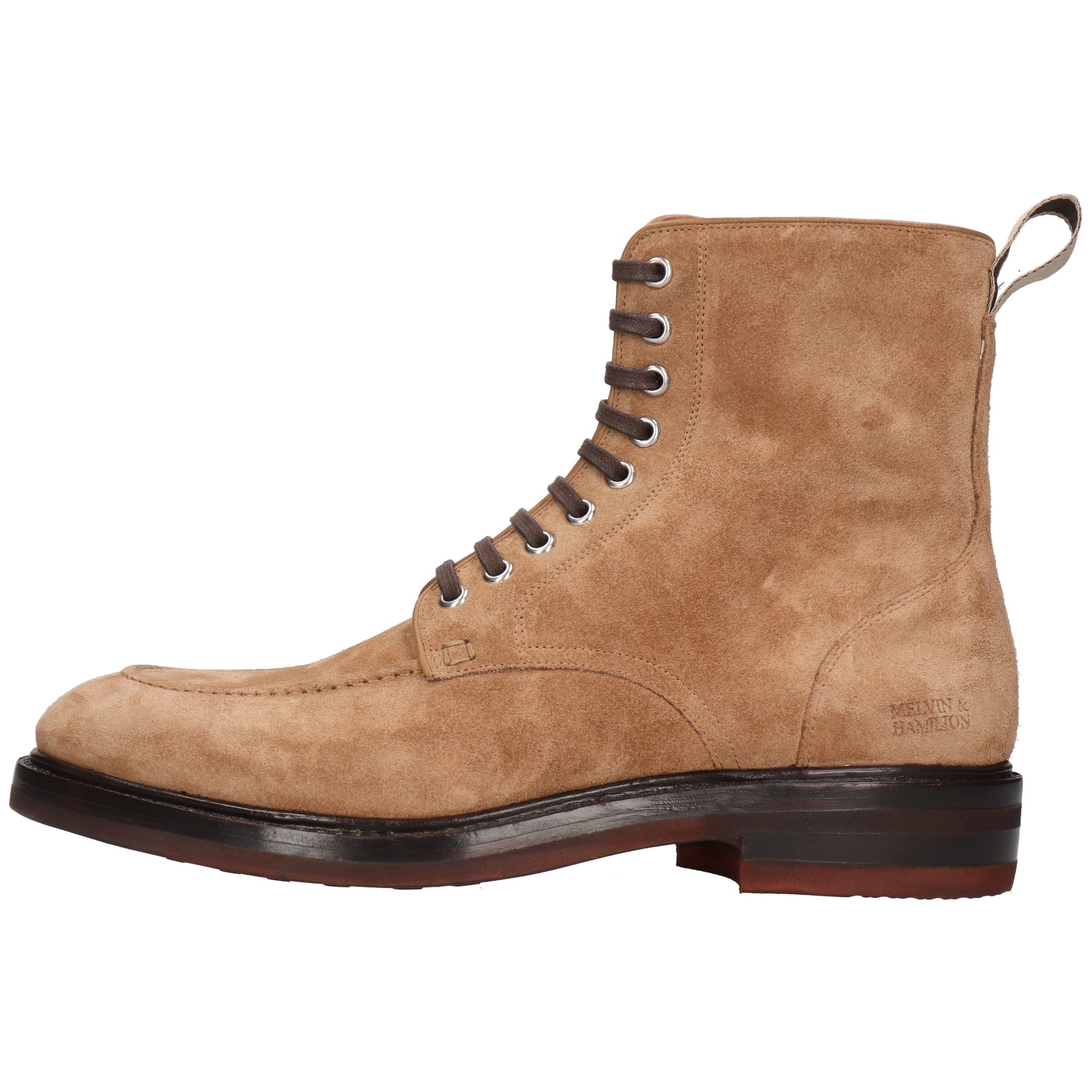 Melvin & Hamilton Rick 2 Leder-Schnürstiefeletten für Herren Stiefelette Flache Absätze, Echtes Leder