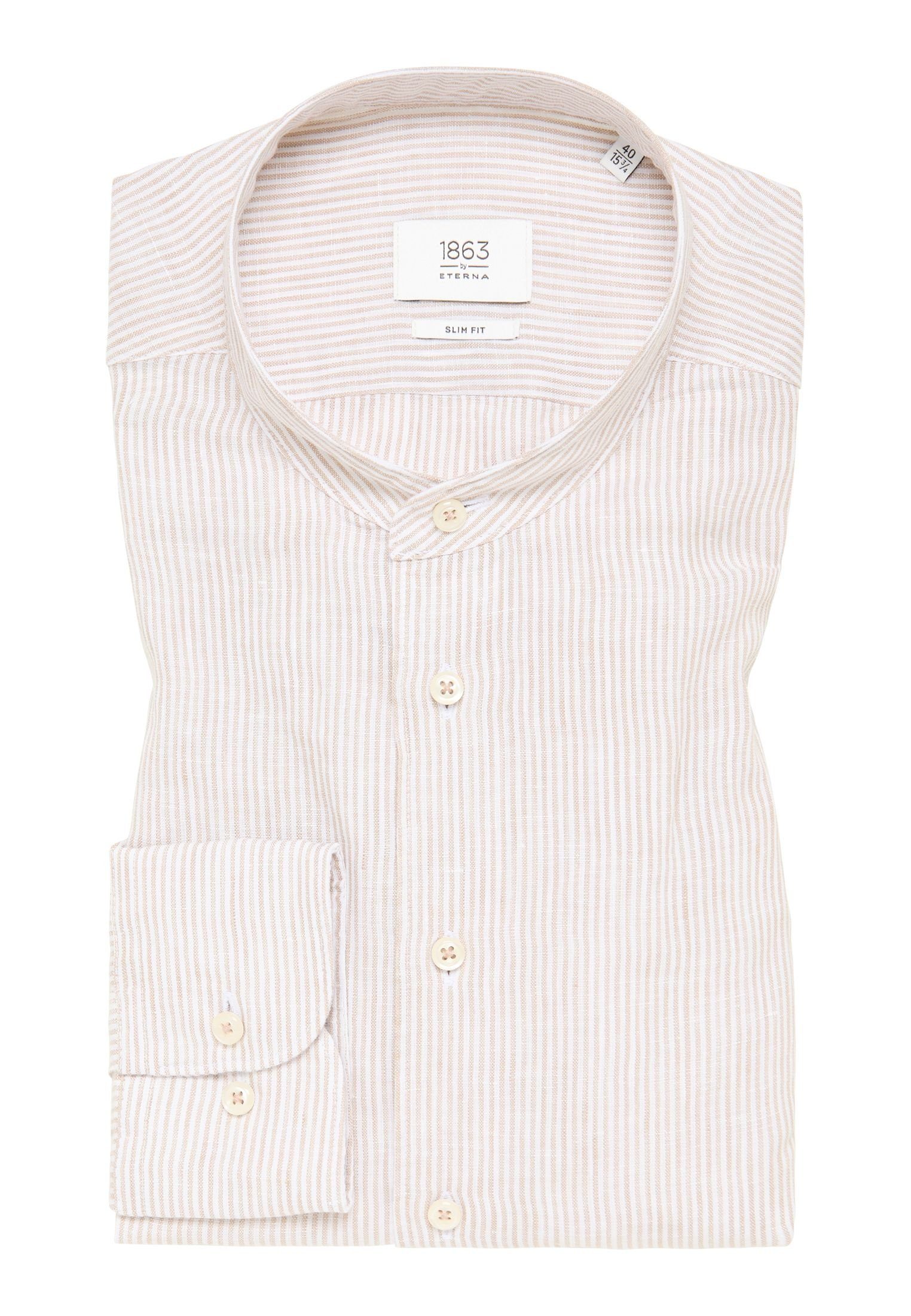 Leinenhemd -  Langarm Hemd - Slim Fit - Businesshemd